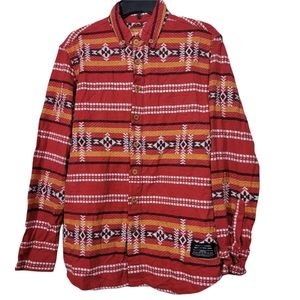 Tribal print shirt jacket Decibel